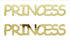 Custom-Buzz Word - PRINCESS Gold