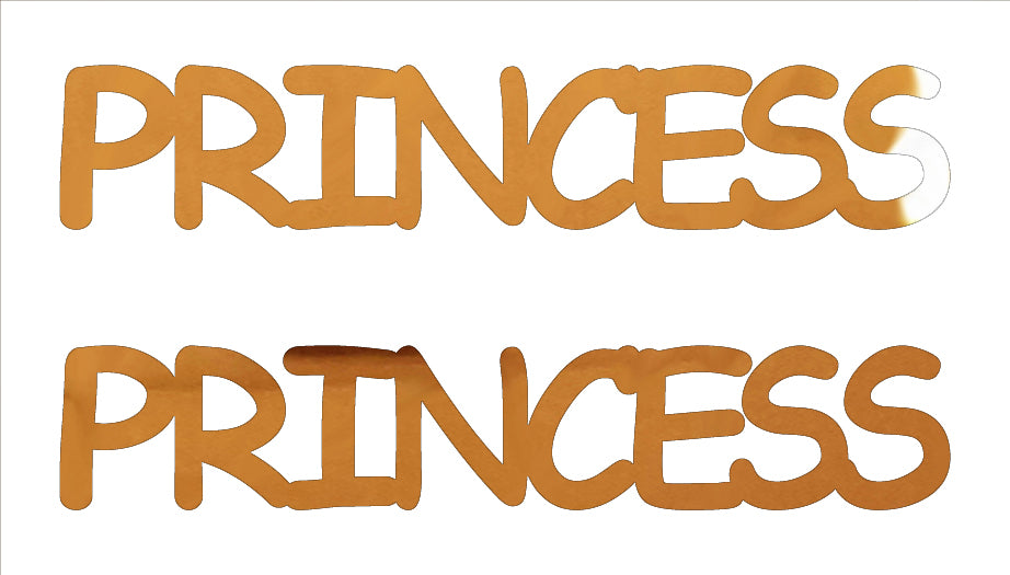 Custom-Buzz Word - PRINCESS Orange