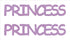 Custom-Buzz Word - PRINCESS Pink