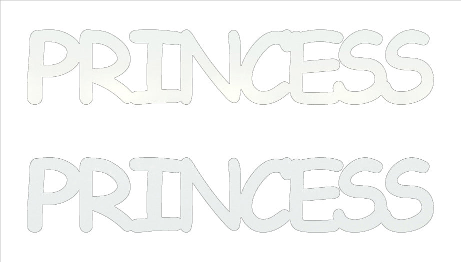 Custom-Buzz Word - PRINCESS White