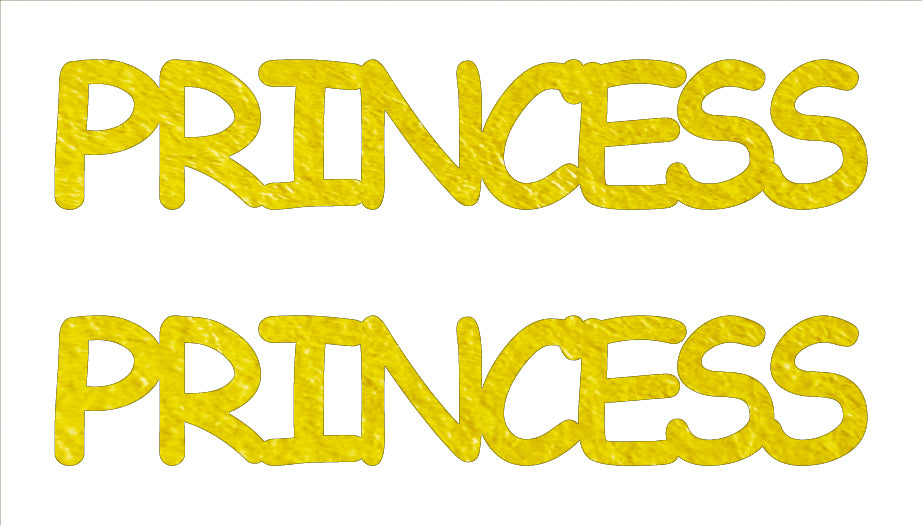 Custom-Buzz Word - PRINCESS Yellow Paper