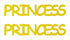 Custom-Buzz Word - PRINCESS Yellow Paper