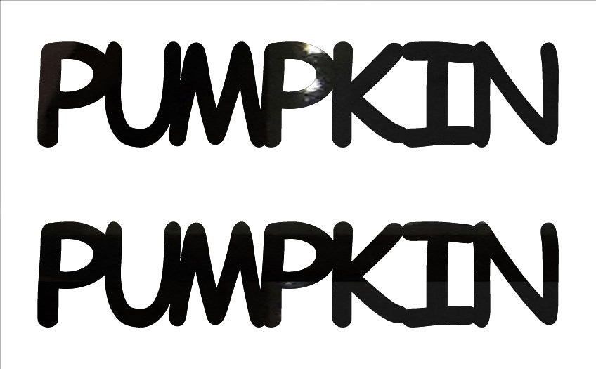 Custom-Buzz Word - PUMPKIN Black