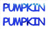 Custom-Buzz Word - PUMPKIN Blue Royal