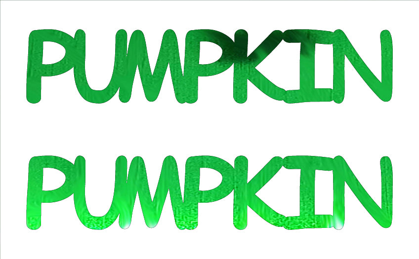 Custom-Buzz Word - PUMPKIN Green