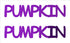 Custom-Buzz Word - PUMPKIN Purple