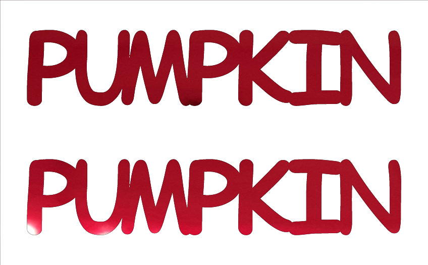 Custom-Buzz Word - PUMPKIN Red