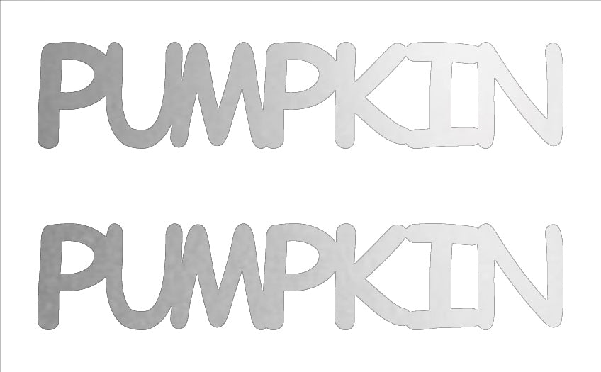 Custom-Buzz Word - PUMPKIN Silver