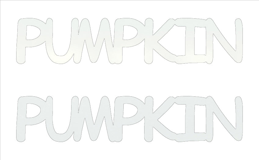 Custom-Buzz Word - PUMPKIN White