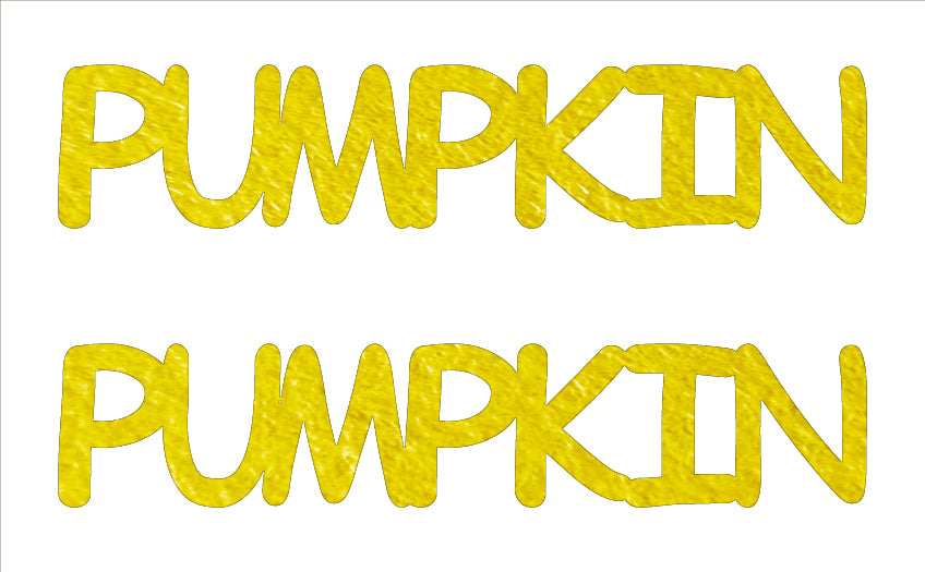 Custom-Buzz Word - PUMPKIN Yellow Paper