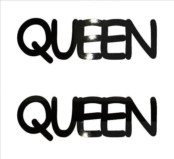 Custom-Buzz Word - QUEEN Black