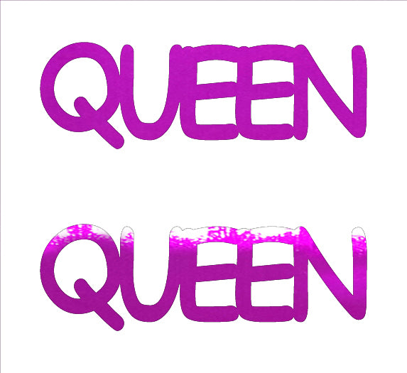 Custom-Buzz Word - QUEEN Fuchsia