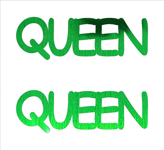 Custom-Buzz Word - QUEEN Green