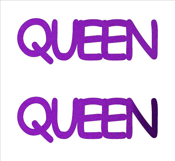 Custom-Buzz Word - QUEEN Purple