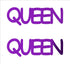 Custom-Buzz Word - QUEEN Purple