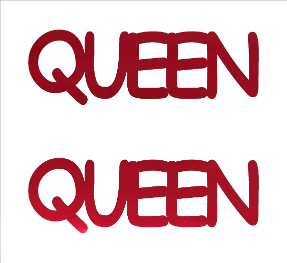 Custom-Buzz Word - QUEEN Red