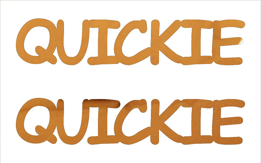 Custom-Buzz Word - QUICKIE Orange