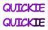 Custom-Buzz Word - QUICKIE Purple