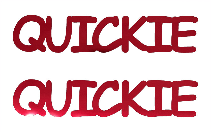 Custom-Buzz Word - QUICKIE Red