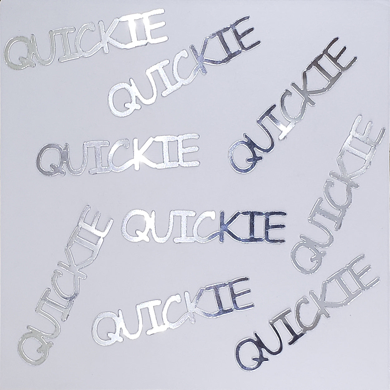 Custom-Buzz Word - QUICKIE Silver