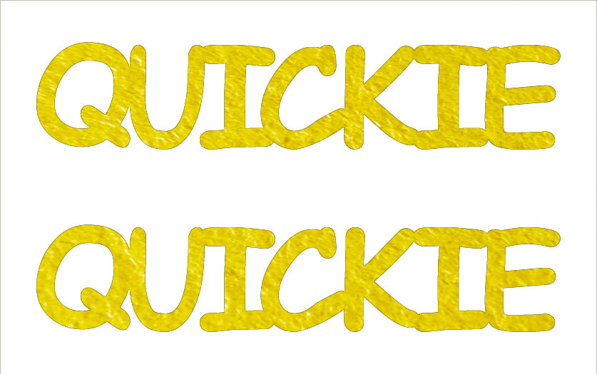 Custom-Buzz Word - QUICKIE Yellow Paper