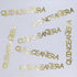 Custom-Buzz Word - QUINCEANERA Gold