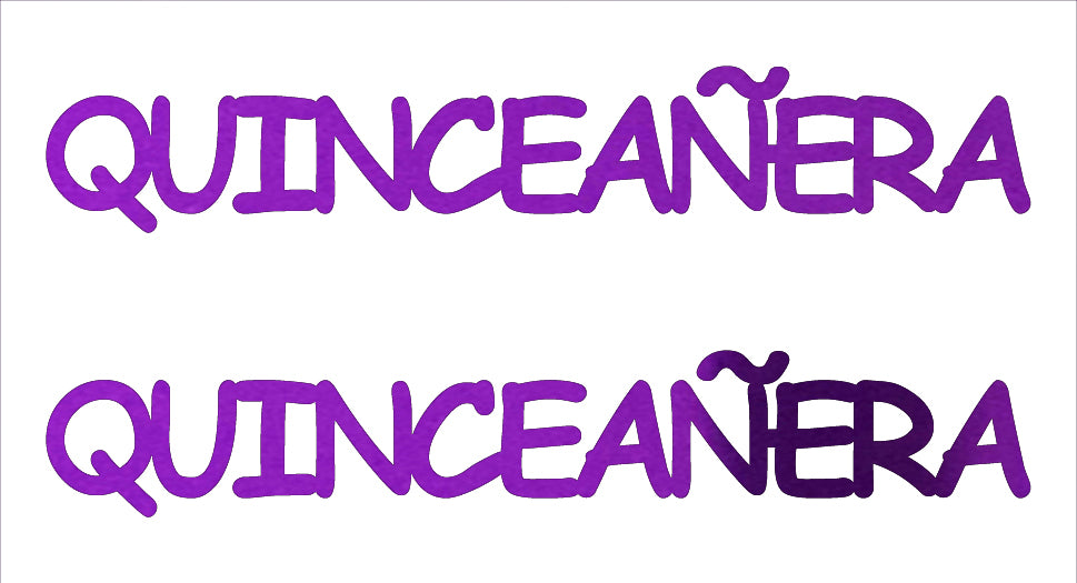 Custom-Buzz Word - QUINCEANERA Purple