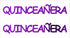 Custom-Buzz Word - QUINCEANERA Purple