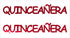 Custom-Buzz Word - QUINCEANERA Red