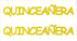 Custom-Buzz Word - QUINCEANERA Yellow Paper