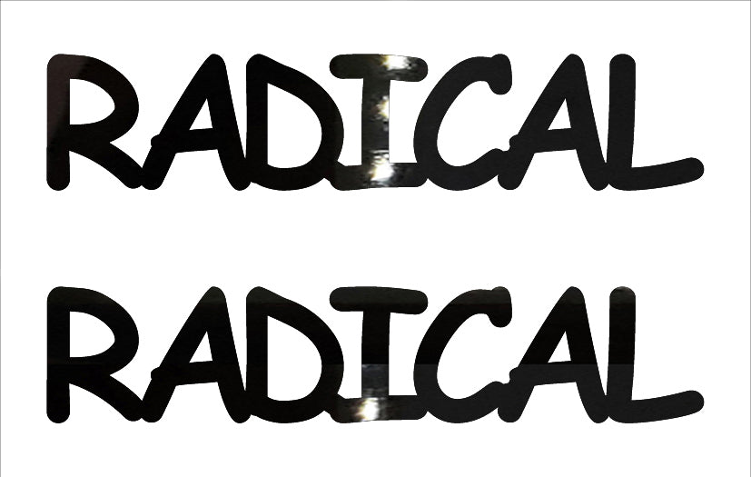 Custom-Buzz Word - RADICAL Black