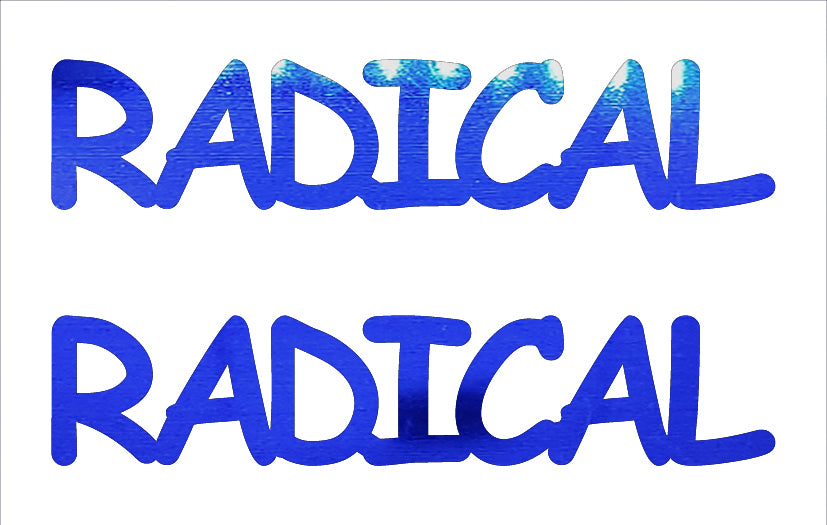 Custom-Buzz Word - RADICAL Blue Royal