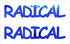 Custom-Buzz Word - RADICAL Blue Royal