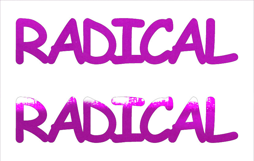 Custom-Buzz Word - RADICAL Fuchsia