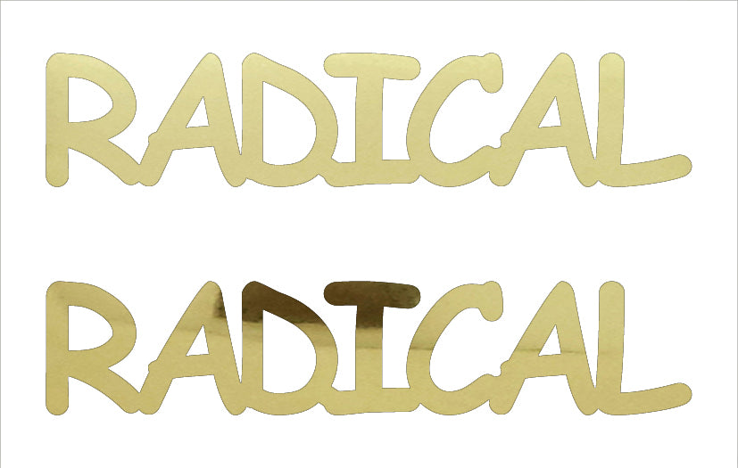 Custom-Buzz Word - RADICAL Gold