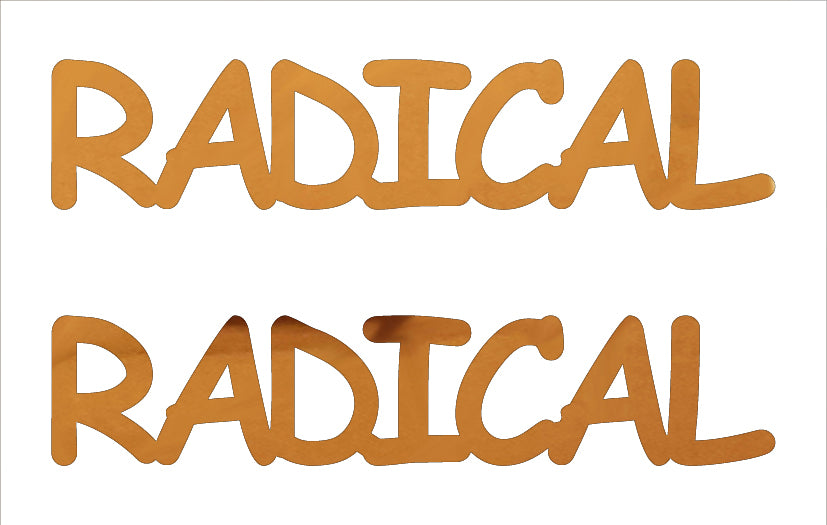 Custom-Buzz Word - RADICAL Orange