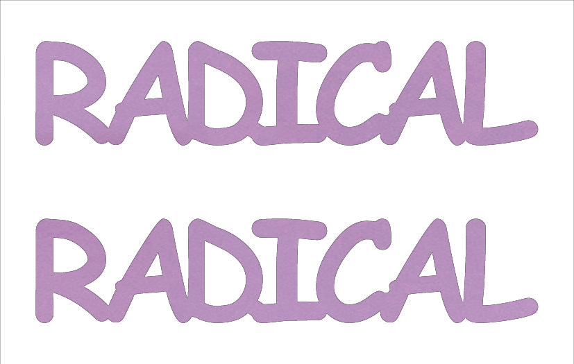 Custom-Buzz Word - RADICAL Pink