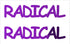 Custom-Buzz Word - RADICAL Purple