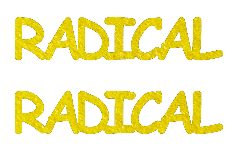 Custom-Buzz Word - RADICAL Yellow Paper