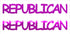 Custom-Buzz Word - REPUBLICAN Fuchsia