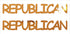 Custom-Buzz Word - REPUBLICAN Orange