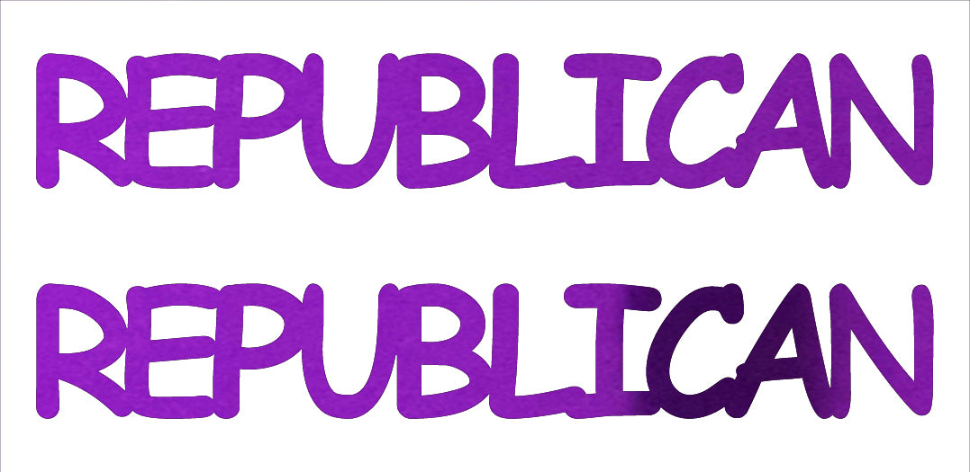 Custom-Buzz Word - REPUBLICAN Purple