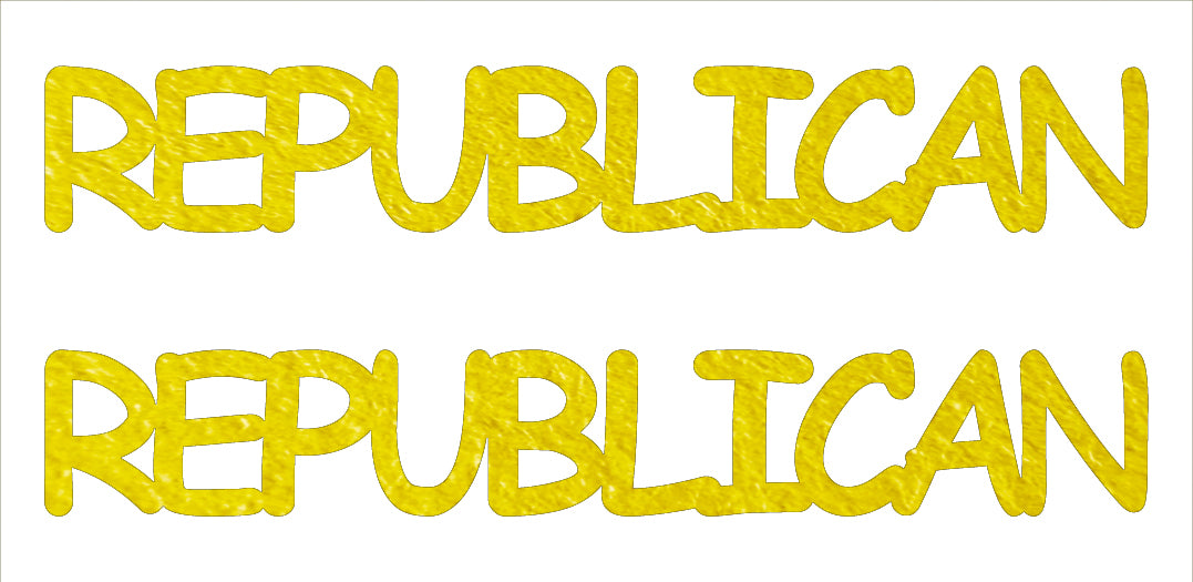 Custom-Buzz Word - REPUBLICAN Yellow Paper