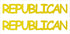 Custom-Buzz Word - REPUBLICAN Yellow Paper