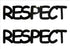 Custom-Buzz Word - RESPECT Black