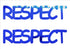 Custom-Buzz Word - RESPECT Blue Royal