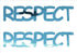 Custom-Buzz Word - RESPECT Blue Sky