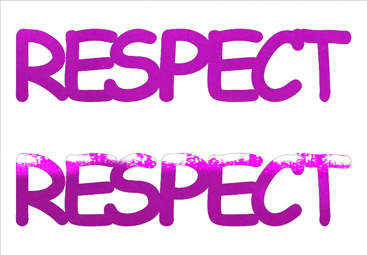 Custom-Buzz Word - RESPECT Fuchsia