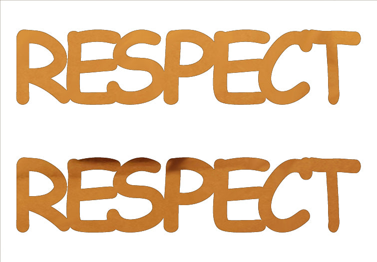 Custom-Buzz Word - RESPECT Orange