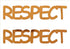 Custom-Buzz Word - RESPECT Orange